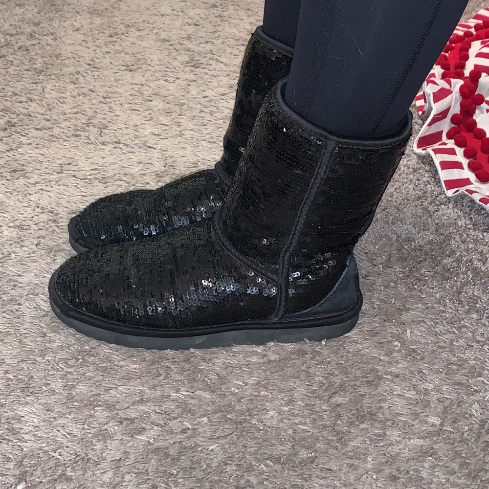 Black Sequins Uggs - image 1
